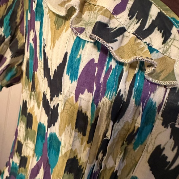 Multicolor Pleated Women's Top - Picture 2 of 8